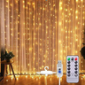 Cortina de Led Decoração com Controle Natal 300 Leds 3x3 Usb - 1