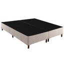 Ver imagem 1 de Cama Box Base Queen Sommier Rústico Bordado White (158x198x20) - Paropas