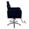 Cadeira Evidence Barbeiro Cabeleireiro Fixa com Base Giratória:azul Marinho - 2