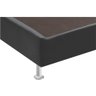 Base Box Sommier 30Cm Casal Em Corino Cinza - 3
