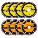 Ver imagem 1 de Kit 8 Disco Serra Circular 115mm/100mm Mármore Concreto