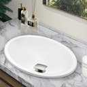 Ver imagem 3 de Cuba Pia Banheiro Sophia com Valvula Click Inox Branco