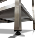 Ver imagem 6 de Mesa de Aço Inox Industrial 120x60x90 Cm com 1 Prateleira Plano Liso com Espelho Nortinox