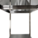 Ver imagem 5 de Mesa de Aço Inox Industrial 120x60x90 Cm com 1 Prateleira Plano Liso com Espelho Nortinox
