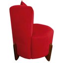 Ver imagem 6 de Poltrona Decorativa Luna Couro Vermelho