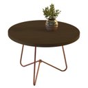 Ver imagem 2 de Mesa de Apoio para Sala de Estar Tampo Redondo 60cm