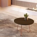 Ver imagem 1 de Mesa de Apoio para Sala de Estar Tampo Redondo 60cm