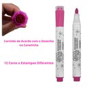Ver imagem 4 de Canetinha Hidrográfica Stamp 12 Cores - Tilibra