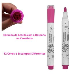 Canetinha Hidrográfica Stamp 12 Cores - Tilibra - 4