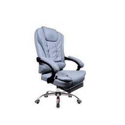 Cadeira de Escritório Presidente Cinza com 7 Pontos de Massagem Chimex - 1