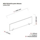 Ver imagem 2 de Mini Divisoria para Mesas de Escritório 101cm