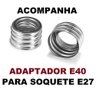 Kit 2 Lâmpadas Led Super Bulbo Alta Potência para Galpão E27 Bivolt Branco Frio 80w E-brilhante - 4