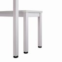 Ver imagem 4 de Mesa Cozinha e Refeitório 180cm x 90cm Pés Metal com 2 Bancos F5 Office Cor:Cinza