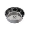 Cuba de Embutir Docol Riva 38x14 cm em Aço Inox Alto Brilho com Válvula - 1
