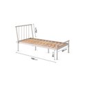 Ver imagem 3 de Cama Solteiro em Aço Begônia CabeCasa MadeiraOriginals