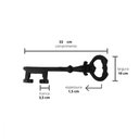 Ver imagem 1 de Chave Decorativa Rústica Antiga Enfeite em Ferro Nº 04 33cm