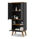 Ver imagem 6 de Conjunto Escritório Empresarial / Home Office Prism Completo:Preto/Cumaru