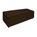 Ver imagem 3 de Kit Cabeceira e Calçadeira com Baú 195 Cm King Casal Diana Suede Marrom - Fina Mobília