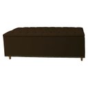 Ver imagem 2 de Kit Cabeceira e Calçadeira com Baú 195 Cm King Casal Diana Suede Marrom - Fina Mobília