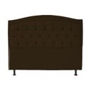 Ver imagem 7 de Kit Cabeceira e Calçadeira com Baú 195 Cm King Casal Diana Suede Marrom - Fina Mobília