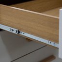 Ver imagem 5 de Cômoda com Sapateira e 5 Gavetas com Chave e Divisória Porta-Treco Tampo MDF Zeus Cinamomo Off White