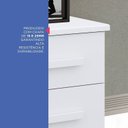 Ver imagem 7 de Mesa de Cabeceira 2 Gavetas com Tampo MDF Zeus Branco