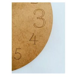 Relógio Mdf Gravado Sala Quarto Escritório 20cm - 3
