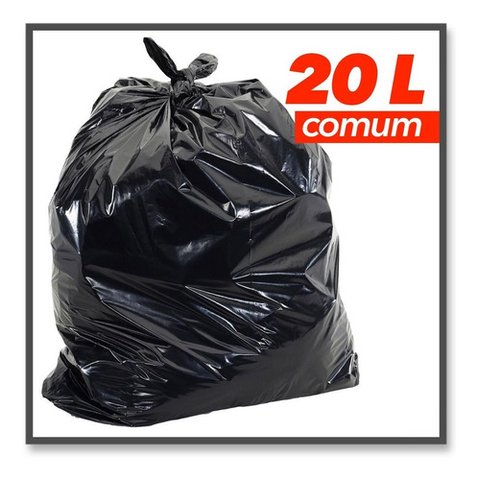 Saco Lixo 20 Litros Comum 100 Unidades Promoção