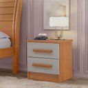 Ver imagem 1 de Mesa de Cabeceira 2 Gavetas com Tampo MDF Zeus