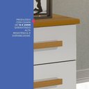 Ver imagem 7 de Mesa de Cabeceira 2 Gavetas com Tampo MDF Zeus Marrom