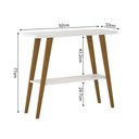 Ver imagem 3 de Aparador Monaco Base Madeira Maciça - Branco