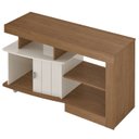 Ver imagem 1 de Rack Bancada para Tv 50 Pol 1p 122 Cm Cinamomo Off White Arly