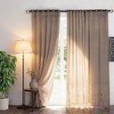 Ver imagem 7 de Cortina Desert Renda c/ Forro Sala Quarto 3,50LARGX 2,20ALT