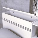 Ver imagem 4 de Cama Solteiro com Baú 2 Gavetas e 3 Nichos Jade Yescasa Branco