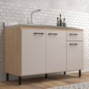 Ver imagem 5 de Cozinha Modulada 2 Peças 6 Portas 1 Gaveta Maysa