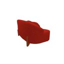 Ver imagem 6 de Namoradeira Sofá Feijão Moscou 130cm Orgânica Couro Vermelho