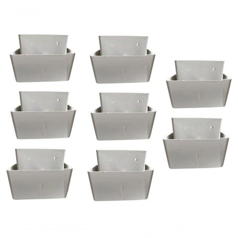 Kit 8 Pés para Guarda Roupas Armários Multiuso Roman Branco