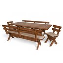 Ver imagem 1 de Conjunto Churrasco Estofado Creme Imbuia