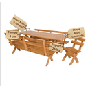 Ver imagem 3 de Conjunto Churrasco Estofado Creme Imbuia