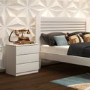 Ver imagem 2 de Conjunto 2 Mesas de Cabeceira 3 Gavetas Veronna