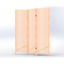 Ver imagem 3 de Biombo Decorativo 3 Folhas em Madeira Maciça Oliver Espresso Móveis