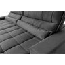 Sofá Retrátil Reclinável Supremo 3,00m Suede Velut Cinza Molas no Assento - King House - 6