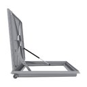 Ver imagem 5 de Tampa Casa Máquina Alumínio Rebaixo Invisível Cinza 80x80cm