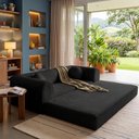 Ver imagem 2 de Sofá Cama Cotton 1,50m Xpand Tech Tecido Velourê Preto Cama Inbox