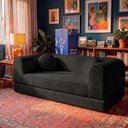 Ver imagem 1 de Sofá Cama Cotton 1,50m Xpand Tech Tecido Velourê Preto Cama Inbox