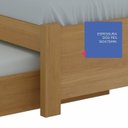 Ver imagem 5 de Cama Solteiro Premium Plus 100% MDF Marrom/Cinamomo
