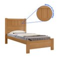 Ver imagem 5 de Cama Solteiro Premium Plus 100% MDF Marrom/Cinamomo