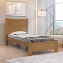 Ver imagem 1 de Cama Solteiro Premium Plus 100% MDF Marrom/Cinamomo