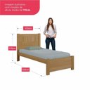 Ver imagem 3 de Cama Solteiro Premium Plus 100% MDF Marrom/Cinamomo
