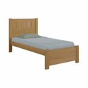Ver imagem 2 de Cama Solteiro Premium Plus 100% MDF Marrom/Cinamomo